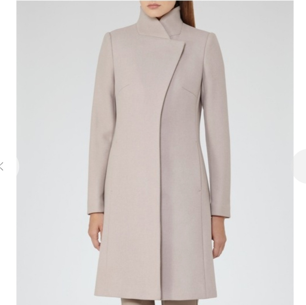 Reiss huton wrap collar coat